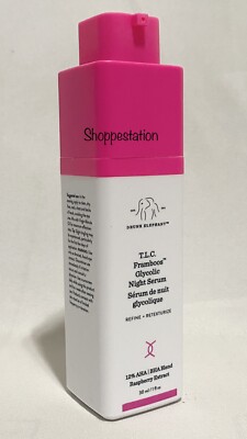 Drunk Elephant TLC Framboos Glycolic Night Serum Full Size 1oz