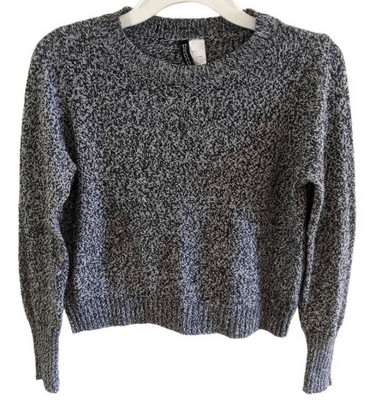 Divided by H&M Black and White Casual Crewneck Sweatshirt Women's Size Small