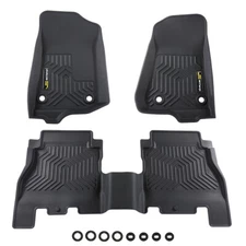 TPE Floor Mats Fit For 18-2023 Jeep Wrangler JL Unlimited All Weather Car Liners