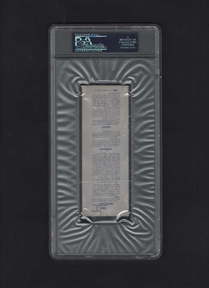 1981 MLB WORLD SERIES TICKET STUB AUTO YANKEES GAME 1 LOU PINIELLA PSA/DNA - Image 2 of 2