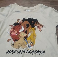 Disney Lion King Hakuna Matata sweater size Medium