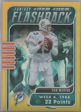 2020 Absolute Fantasy Flashback Spectrum Gold FF-DM Dan Marino Dolphins 07/10