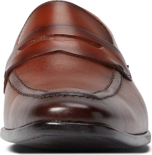 Blanco Garcia Bradon Penny Mocassino Whisky Bronzo Taglia 8 M (Fatto a Mano) - Foto 2 di 8