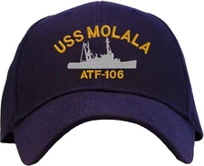 USS Molala ATF-106 Embroidered Baseball Cap - Available in 3 Colors