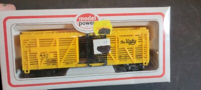 CH BOXED HO Scale Train Car MODEL POWER 8013 40' CATTLE CAR KATY MKT UUUUU