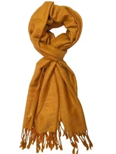 Calvia Super Soft Luxurious Premium Pashmina Shawl Wrap Scarf Solid Camel Color
