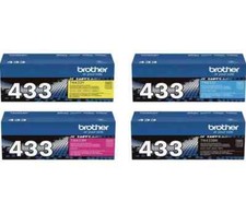 Brother TN433 High Yield 4 Colour Set Toner Cartridge(Black,Cyan,Magenta,Yellow)