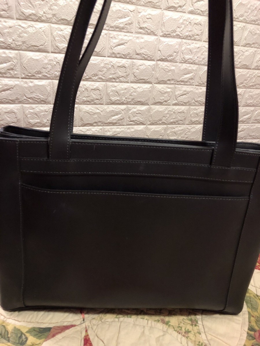 COURREGES PARIS Vintage Black Leather Shoulder Bag - Made In