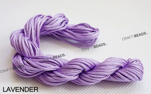 Corda perline corda per perline nodo cinese nylon Shamballa macramè 1,5 mm - colore a scelta! - Foto 24 di 33