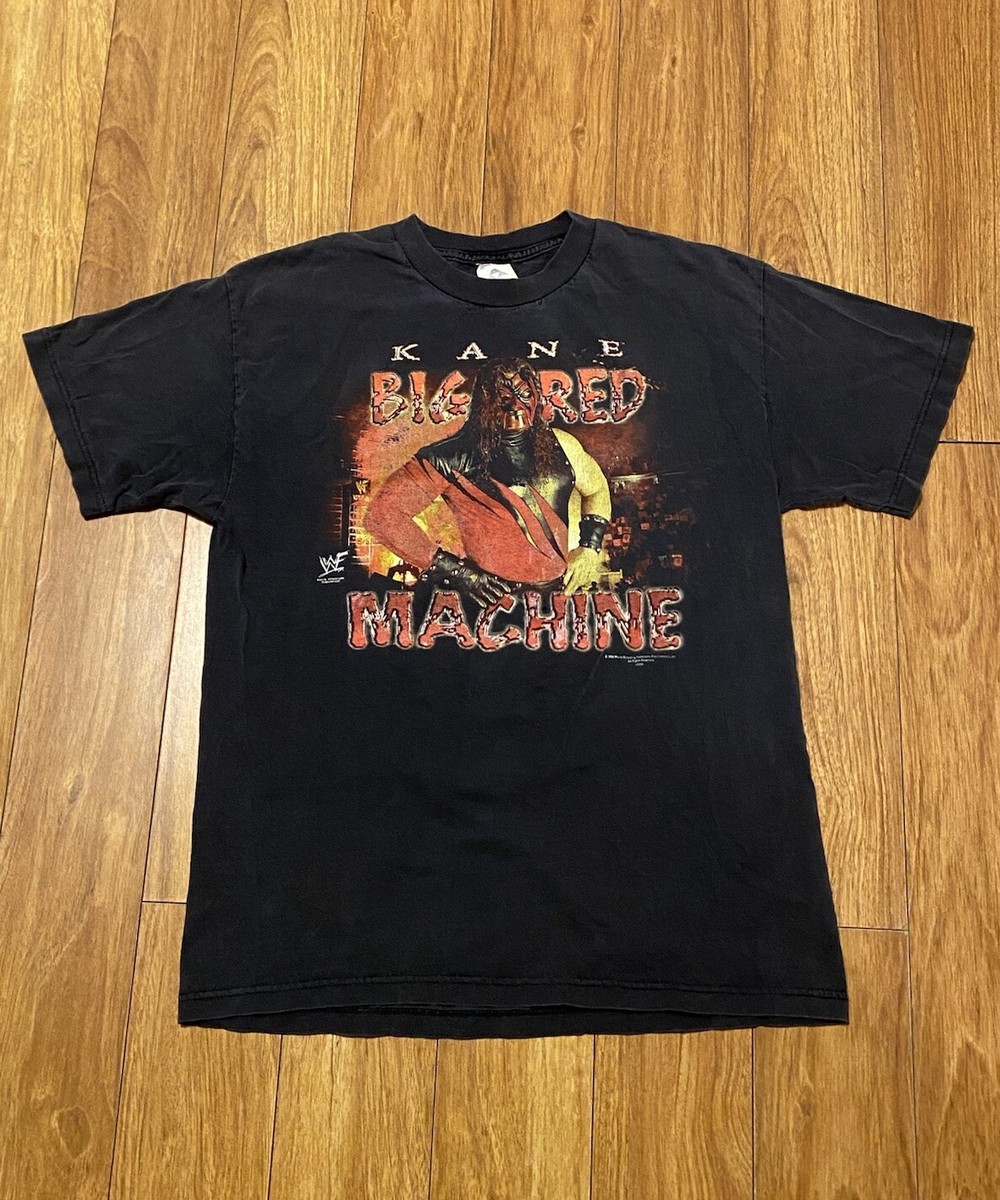 Vintage Kane Burn In Hell 2000 Wrestling WWF Graphic T-Shirt Large