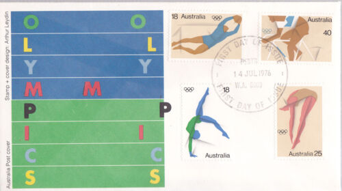 1976 Montreal Olympic Games FDC - Perth WA 6000 PMK - Picture 1 of 1