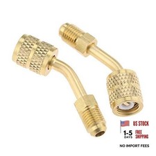 R410a Adapter 5/16 Female, 1/4 Male SAE Swivel Adapter Fits for Mini Split