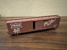 Athearn HO Scale SL-SF Frisco 50’ Box Car with Extra Weight, Metal Wheels & KDs