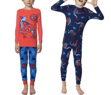 NEW MARVEL Spider-Man 4-piece Pajama Set Boys Size 7