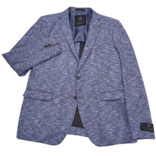 John Varvatos Varick Sport Coat Mens 38R Slim Blue Melange Soft Blazer Jacket