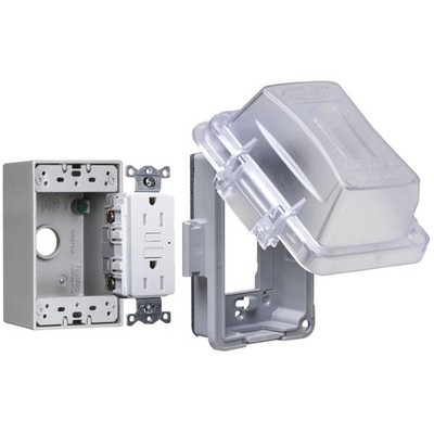 Hubbell Extra Duty Self- GFCI Outlet Kit