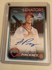2024 Topps Pro Debut Andrew Pinckney AUTOGRAPH #PD-117 Rookie Baseball Card