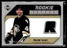 2005-06 Upper Deck Rookie Threads Maxime Talbot Pittsburgh Penguins #RT-MT