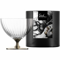 Eisch Dessert Schale Auf Fuß Dessertschale Eisbecher Glasschale Platin Ø 11.5 Cm