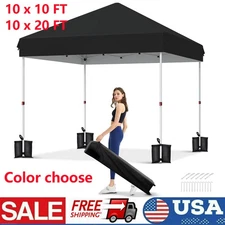 10'x10'/10'x20' Heavy Duty Pop up Canopy Tent Waterproof Outdoor Party Gazebo