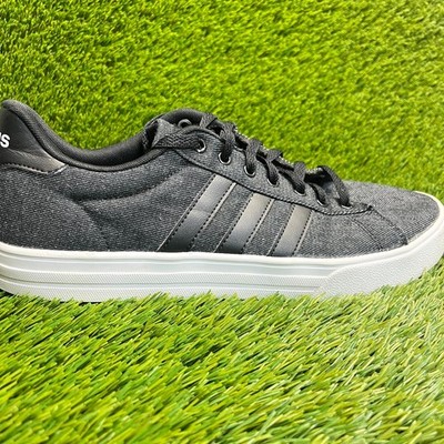 Adidas Daily 2.0 Mens Size 12 Denim Black White Athletic Running Shoes Sneakers
