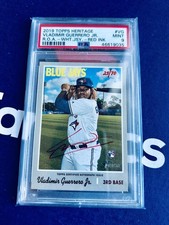 2019 Topps Heritage ROA-VG VLADIMIR GUERRERO JR RC Red Ink Auto /70 PSA 9 MVP?🔥