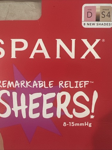 Spanx Remarkable Relief Sheers Compression Shapewear Tights 20 Denier Size D - Picture 3 of 5