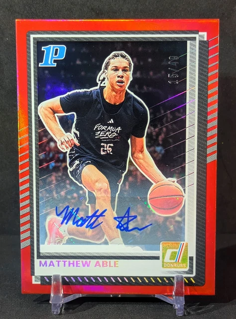 Matthew Able AUTO SP 🔥 Donruss Panini Premier RED FOIL Autograph /49 UNC