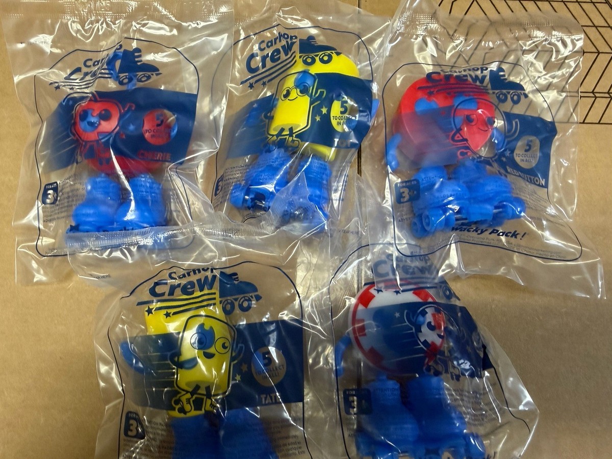 Full Set Of 5 Unopened Sonic Drive In Carhop Crew 2026 Wacky Pack