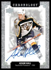 2018-19 Upper Deck Chronology Franchise History Autos Adam Hall Auto Nashville