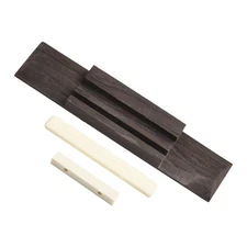 3pcs Ukulele Rosewood Bridge & Nut And Saddle Slotted For Guitar Ukulele Parts