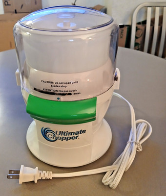 Ultimate Chopper Model No. CH-1 600 Watt 750 Watts Max Food Processor White