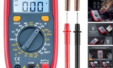  Digital Multimeter Tester 2000 Counts with DC AC Voltmeter and Ohm Volt Blue