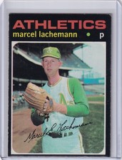1971 Topps Baseball #84 Marcel Lachemann - Oakland Athletics RC
