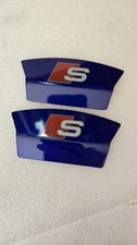 Audi Rear Brake Metal Decorative Caliper Cover Plate Blue Audi Rear Brake Metal Decorative Caliper Cover Plate Blue