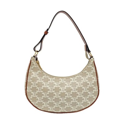 CELINE AVA Handbags Leather Beige Free Shipping | Duties Paid