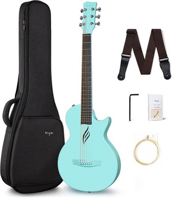 Enya Nova Go Akustikgitarre aus Kohlefaser, 1/2-Größe, Anfänger Gitarre für