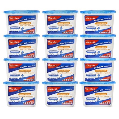 Vacplus Moisture Absorbers, 10.5 Oz Humidity Absorber Boxes 12 PACK, Blue 
