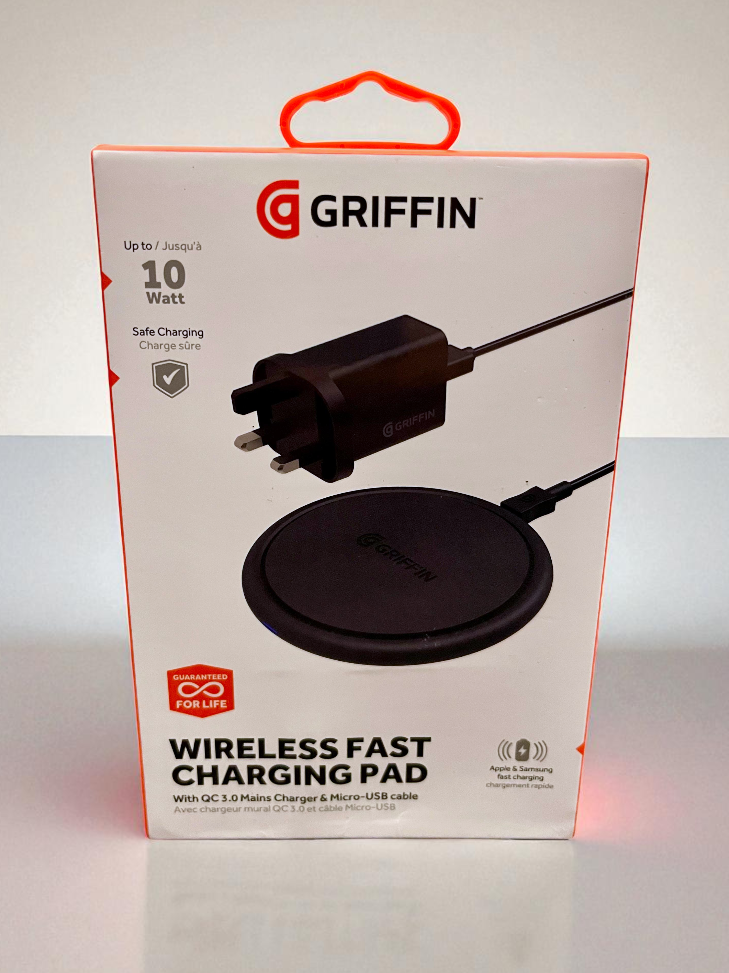 GRIFFIN - Wireless Fast Charging Pad - Qicompatible - GP -150 BLK - 10W ONU