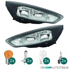 Scheinwerfer Set Depo H7/H15 schwarz passt für Ford Focus III ab 2014-2018