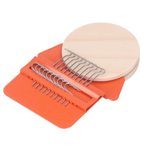 10-Pin Wooden Board Diameter 6.5Cm Small Knitting Machine Tool Handmade - Picture 5 of 23