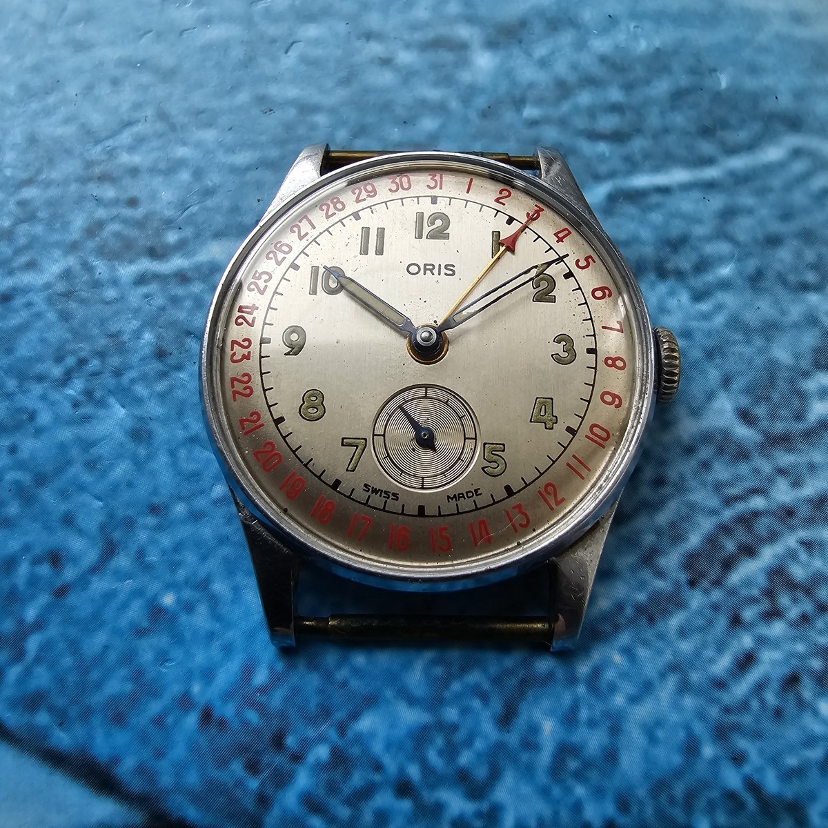 Montre Bracelet Vintage Oris Portofino Quartz Acier 7193 ST - Pour Pièces Ou Réparation