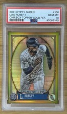 2021 Topps Gypsy Queen Box Topper Chrome GOLD Refractor #/50 Luis Robert PSA 10