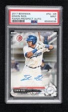 2017 Bowman Retail Prospect Auto Edwin Rios #PA-ER PSA 9 MINT Auto 2u3
