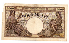2000 LEI  VG   BANKNOTE FROM ROMANIA  1941  PICK-53