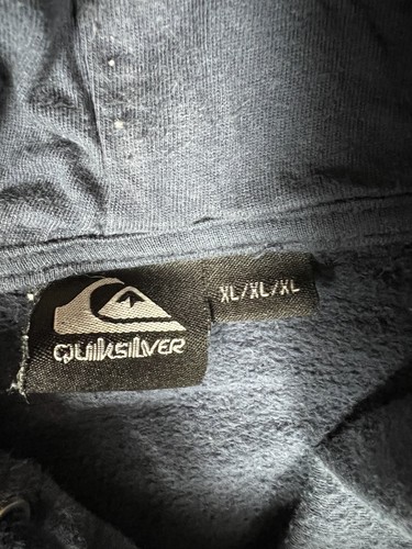 Vintage Quicksilver Hoodie Sweatshirt XL Blue "The Endless Trip 1969" Y2K - Picture 9 of 11