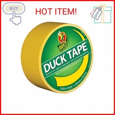 Duck Brand 1304966 Color Duct Tape, Yellow, 1.88 Inches x 20 Yards, 1 Roll