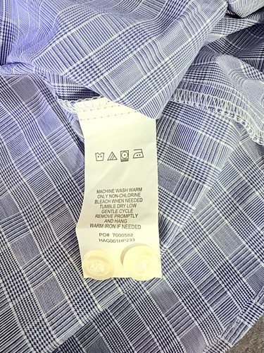 Haggar Premium Comfort Classic Fit Dress Long Sleeve Shirt Men's 18-18.5 36/37 - Picture 9 of 10