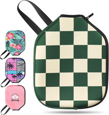 Pickleball Paddle Cover, Neoprene Racket Sleeve with Zipper, 11.8"  9.05" Soft