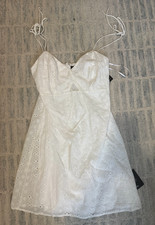 NWT Lulus Lace White Mini Dress Size S